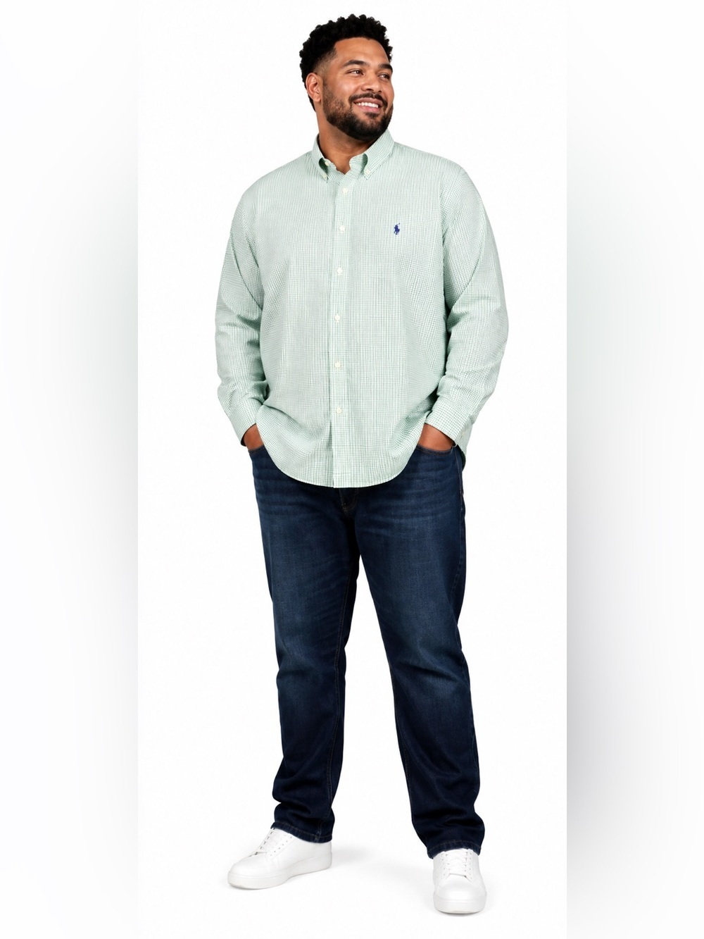 Polo Ralph Lauren Mint Gingham Button-Down Shirt XXL Tall